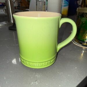 Le Crueset Ombré Green Ceramic Coffee Mug